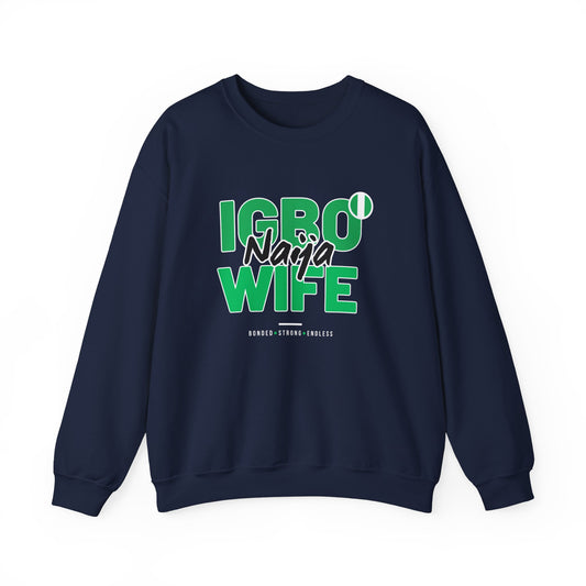 IGBO Naija Wife Hoodie (Dark) - Unisex Heavy Blend Sweatshirt